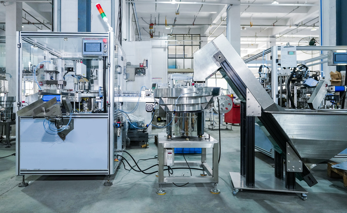 Cap machinery running a continuous 72-hour no-load test