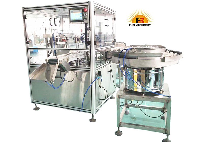 FURI Doy Pack Spout Cap Capping Assembly Machine